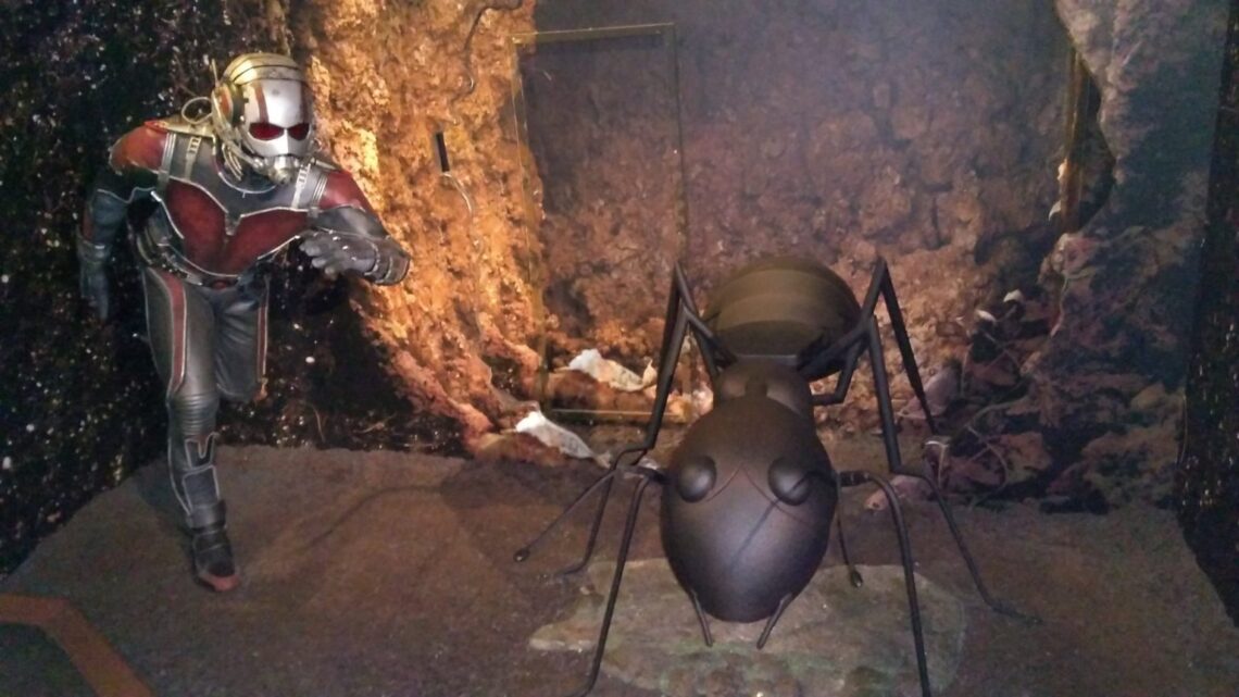 Una figura de cera de "Ant-Man" en el Museo Madame Tussauds de Ámsterdam.