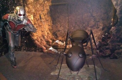Una figura de cera de "Ant-Man" en el Museo Madame Tussauds de Ámsterdam.