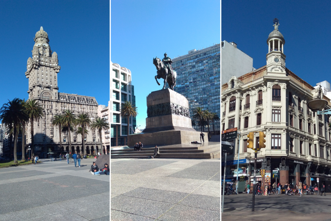 Edificios y arquitectura emblemática de la ciudad de Montevideo en Uruguay.