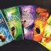 Los cinco libros que componen una de las sagas de Percy Jackson de Riock Riordan.