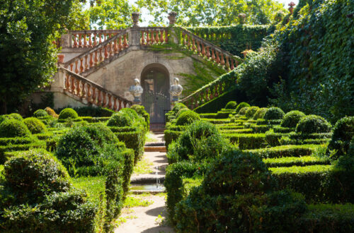 Imagen conceptual de "Crímenes y jardines", una novela de Pablo De Santis.