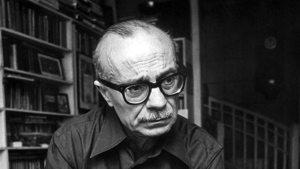 Retrato de Ernesto Sabato, escritor argentino.