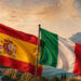Las banderas de España e Italia, los dos países que más influyeron en la idiosincrasia argentina.