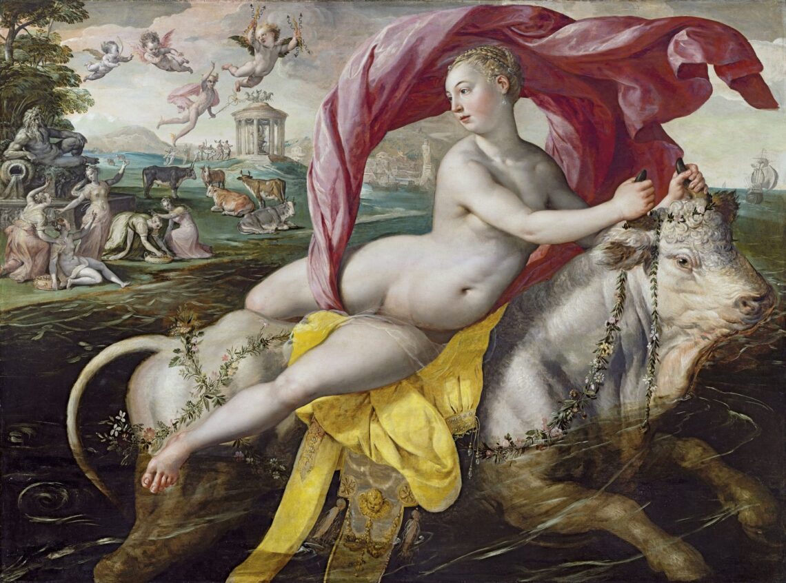 "El rapto de Europa", un óleo del pintor belga Martin de Vos.