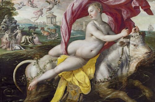 "El rapto de Europa", un óleo del pintor belga Martin de Vos.