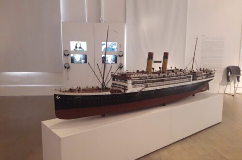Una maqueta dentro del Museo de la Inmigración de Buenos Aires.