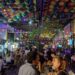 Una noche en el Patio de los Lecheros de Caballito, en Buenos Aires.