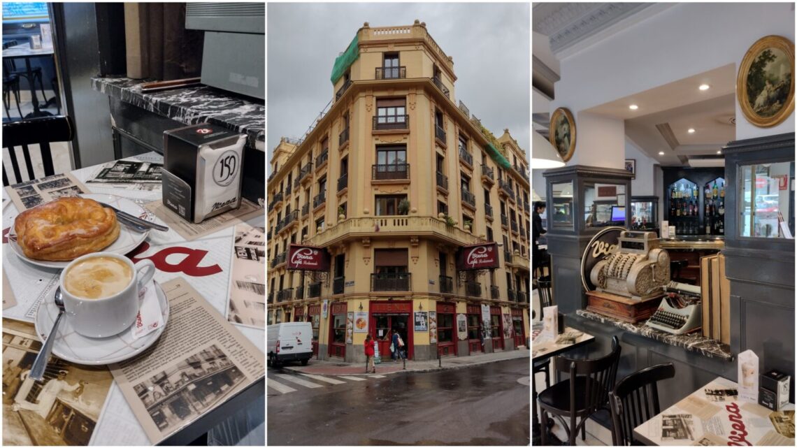 El Café Viena del barrio de Argüelles de Madrid.