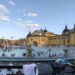 Una vista panorámica de los Baños Széchenyi de Budapest.