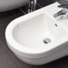 Bidé de diseño moderno en un cuarto de baño.