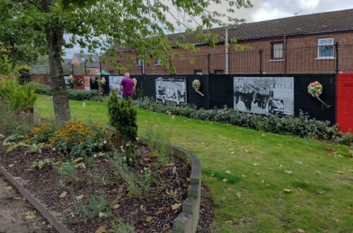 Uno de los murales de Belfast, en Irlanda del Norte.