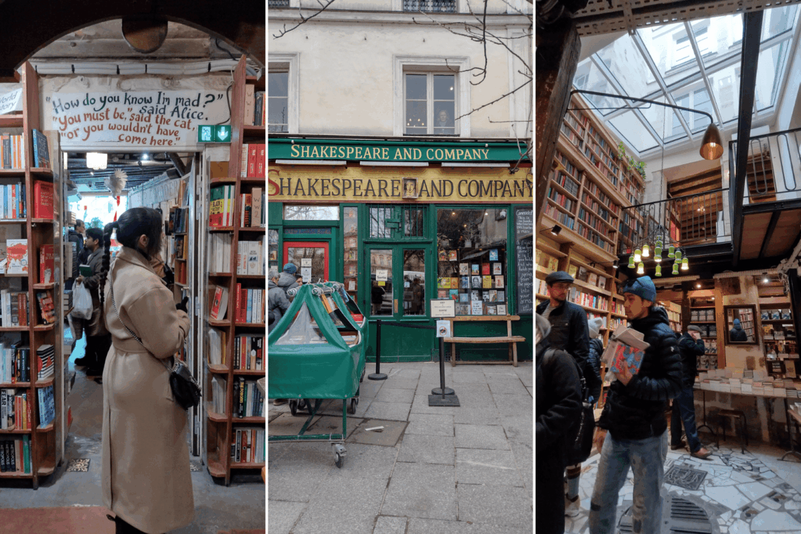 La librería Shakespeare and Company en el Barrio Latino de París.
