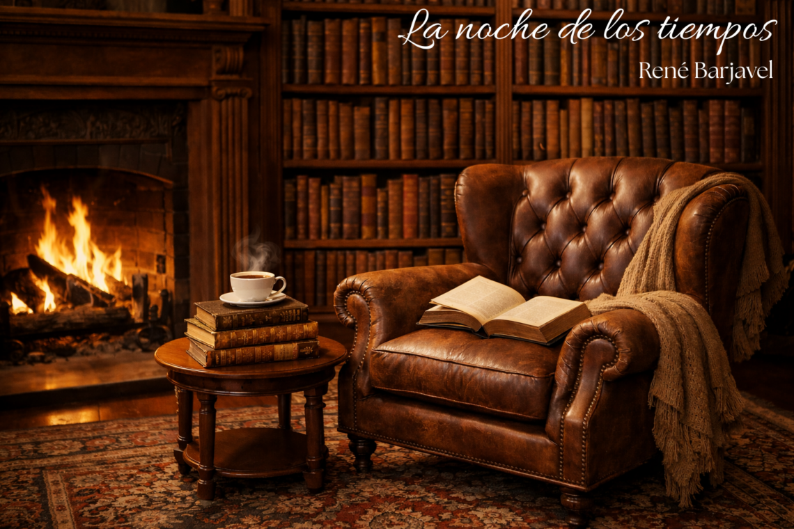 Martín Bugliavaz analizando la novela La noche de los tiempos de René Barjavel