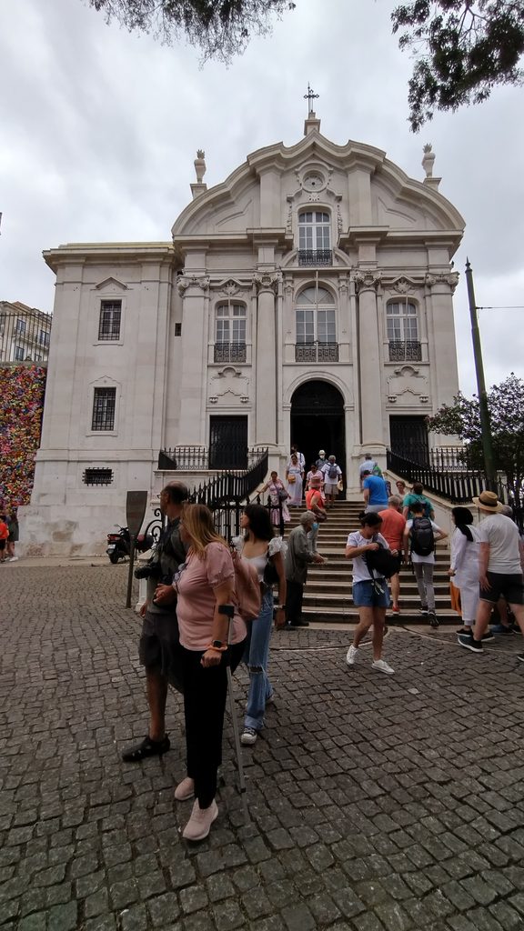 La fachada de la Iglesia de San Antonio de Lisboa.