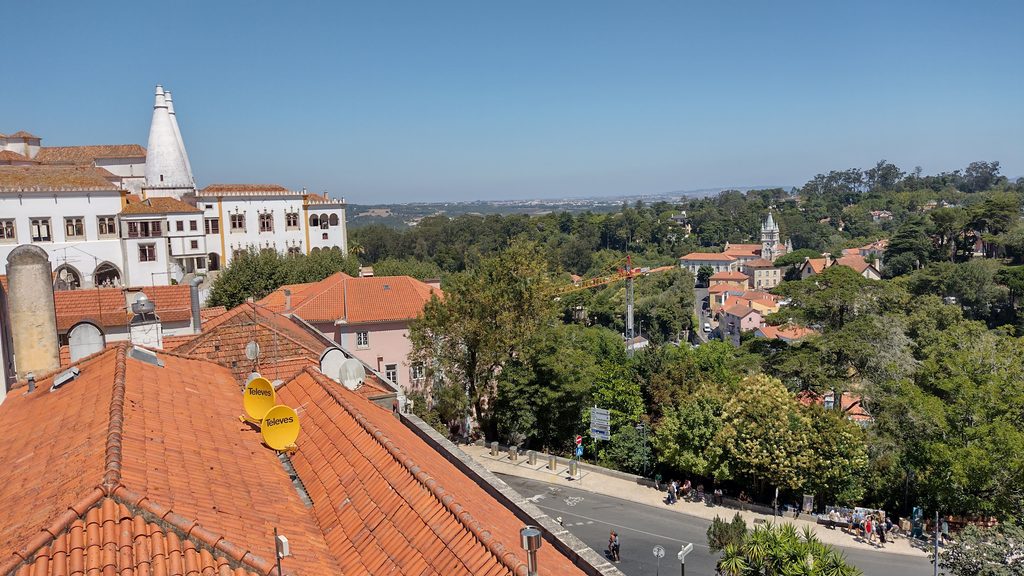 Postal del casco histórico de Sintra.