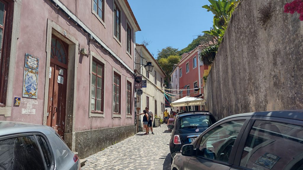 Postal del casco histórico de Sintra.
