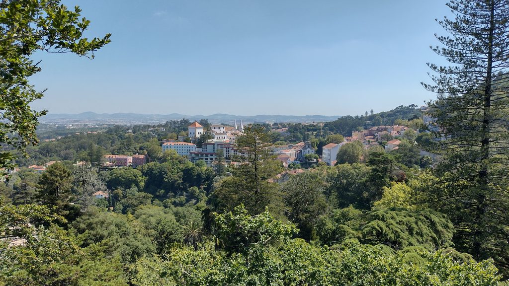 Una vista de Sintra desde el Palácio da Regaleira.